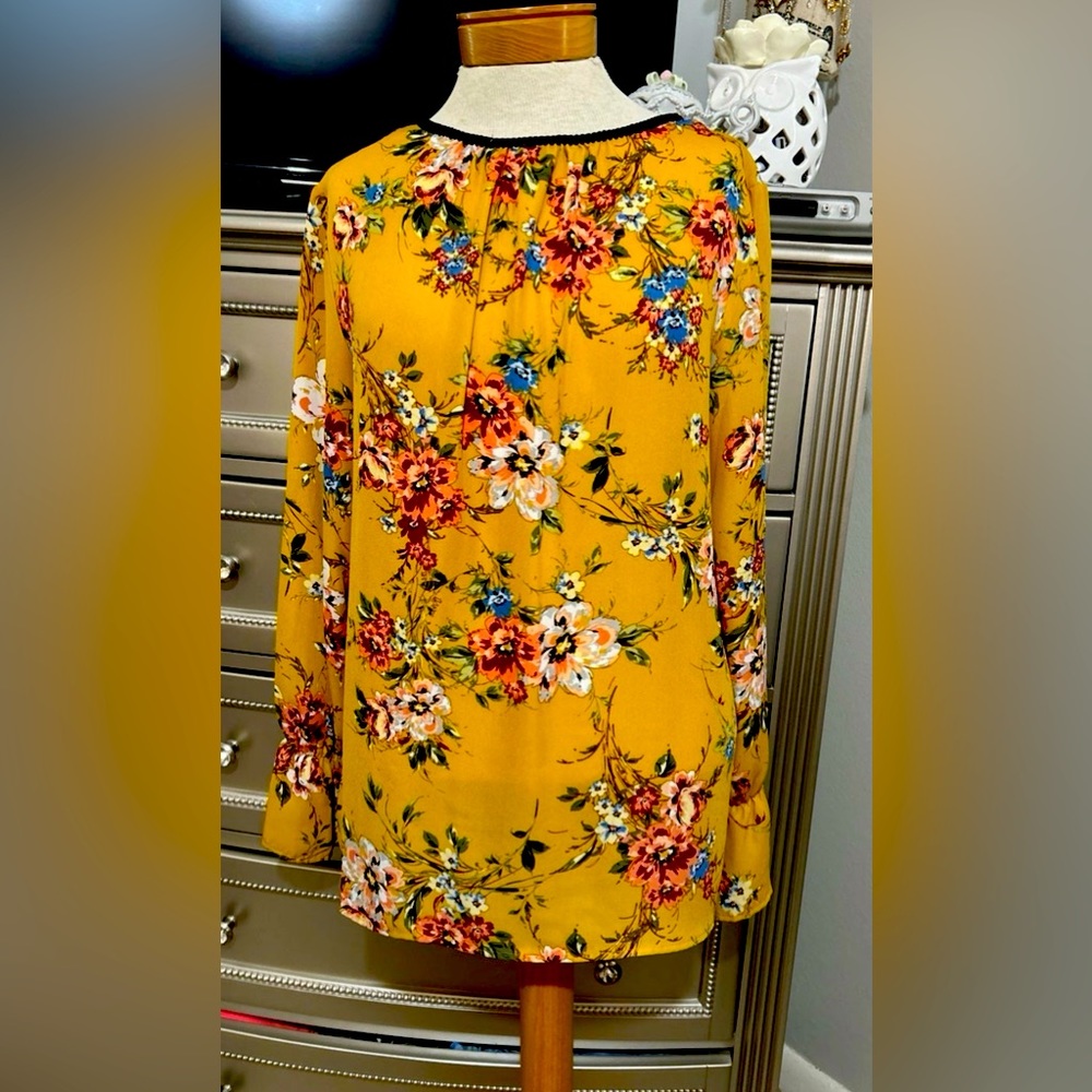 Floral Fall Blouse
